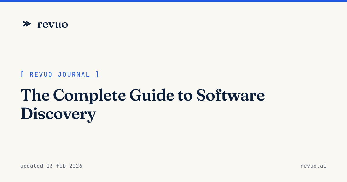 The Complete Guide to Software Discovery