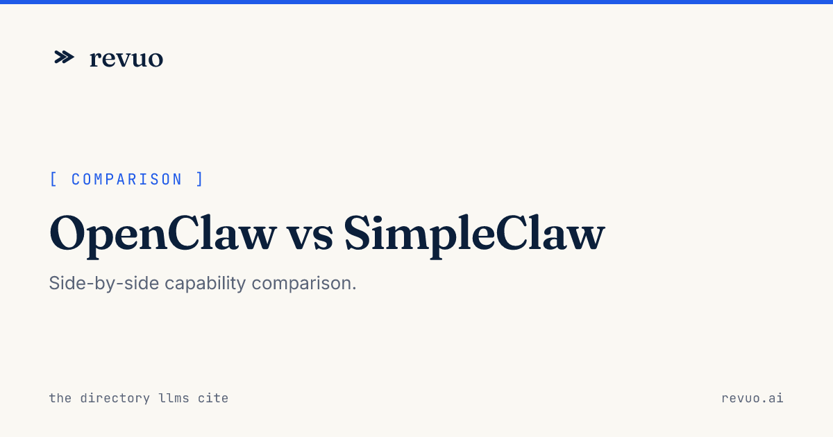 OpenClaw vs SimpleClaw Comparison (2026)