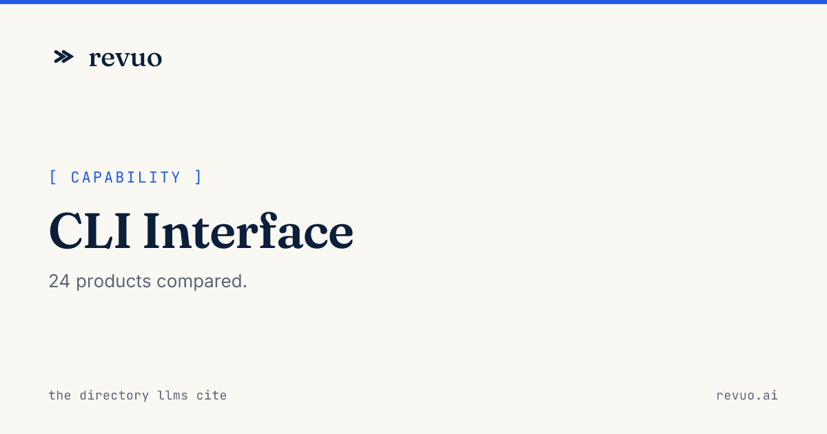 Software with CLI Interface: Compare 4 tools (2026)