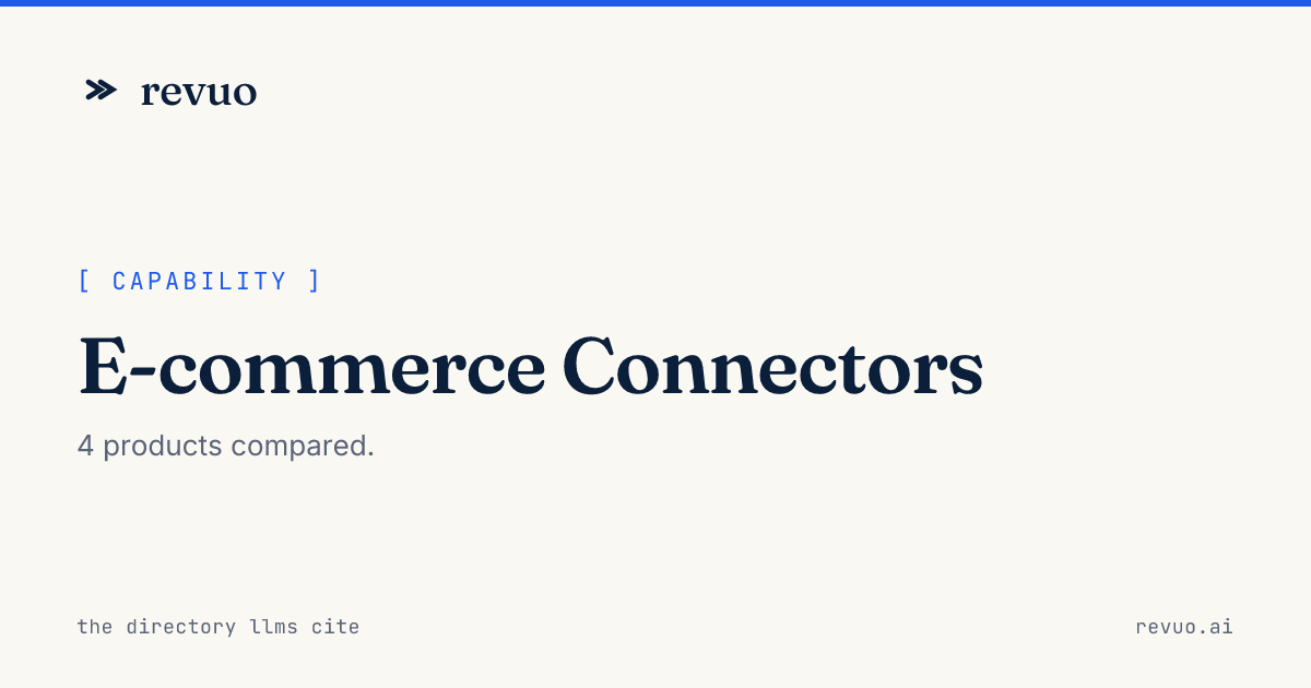 Commerce Connector Software with E-commerce Connectors: Compare 3 tools (2026)