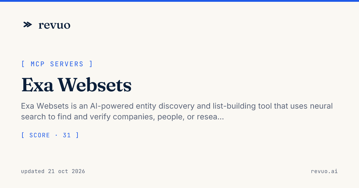 Exa Websets Review (2026): Pricing, Pros & Cons