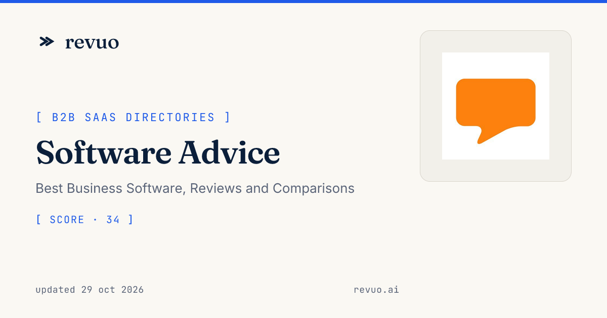 Software Advice Review (2026): Pricing, Pros & Cons
